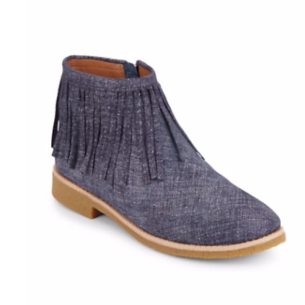 Kate Spade Chambray Booties 7.5